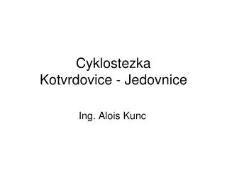 cyklostezka kotvrdovice jedovnice