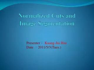 Normalized Cuts and Image Segmentation