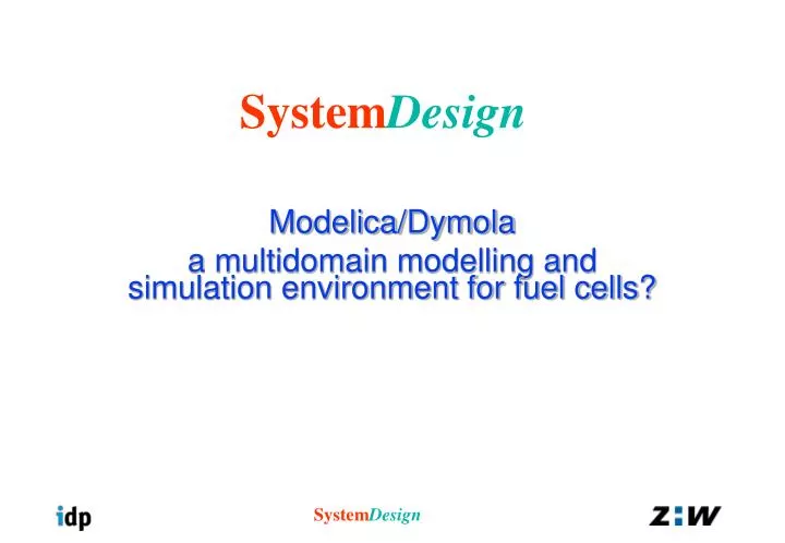 modelica dymola a multidomain modelling and simulation environment for fuel cells
