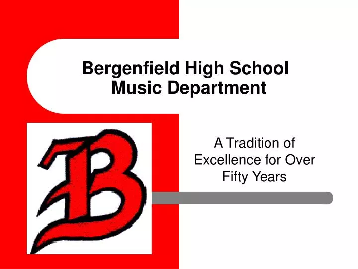 bergenfield high school music department