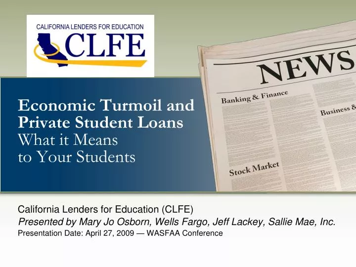 economic turmoil and private student loans what it means to your students