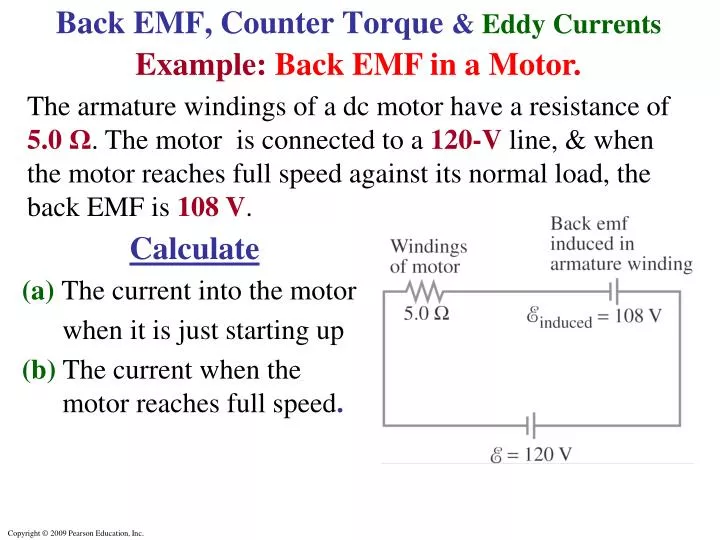 back emf counter torque eddy currents