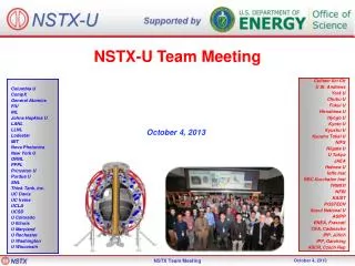 NSTX-U Team Meeting