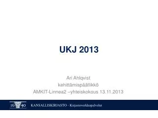 ukj 2013