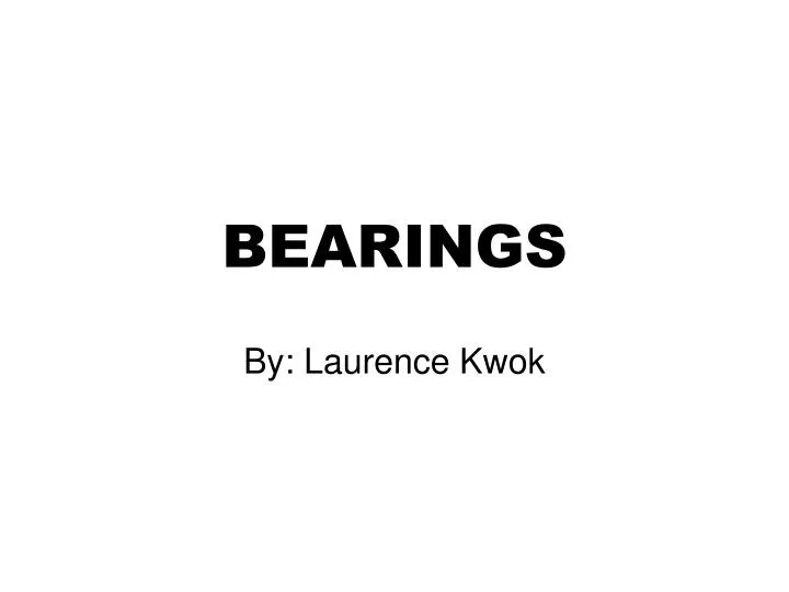 bearings