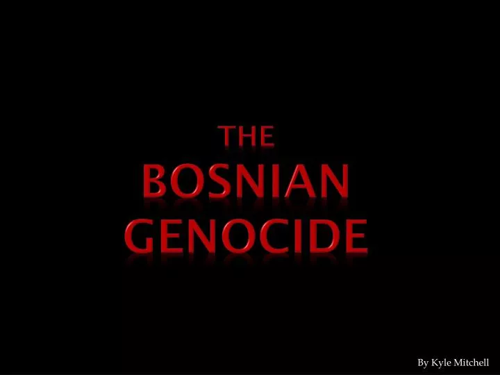 the bosnian genocide