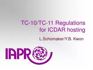 TC-10/TC-11 Regulations for ICDAR hosting
