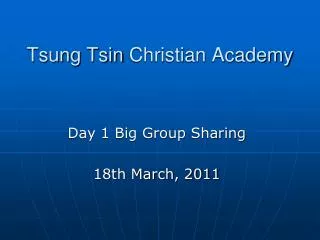 Tsung Tsin Christian Academy