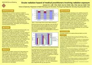 Ocular radiation hazard of medical practitioners involving radiation exposure