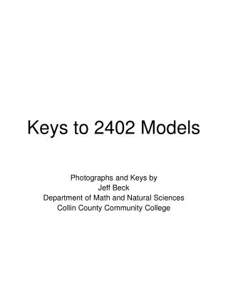 keys to 2402 models