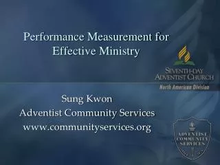 Performance Measurement for Effective Ministry