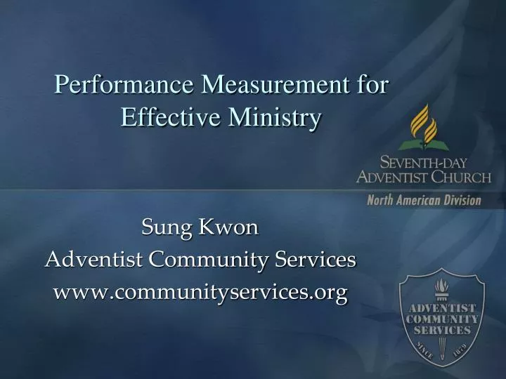 performance measurement for effective ministry