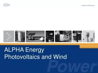 ALPHA Energy Photovoltaics and Wind