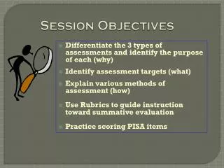 Session Objectives