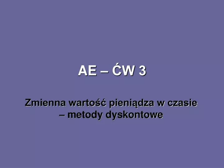 ae w 3