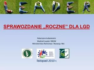 sprawozdanie roczne dla lgd