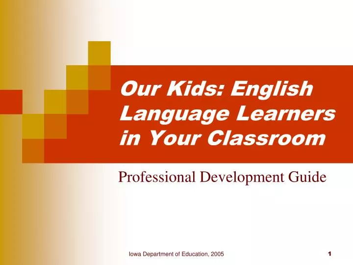 our kids english language learners in your classroom