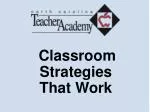 Classroom Strategies That Work - slide 1