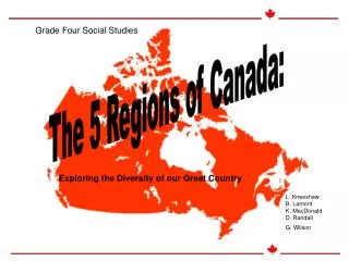 The 5 Regions of Canada: