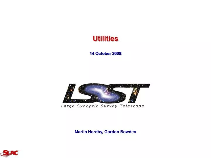 utilities 14 october 2008
