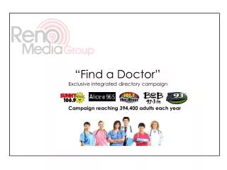“Find a Doctor” Exclusive integrated directory campaign