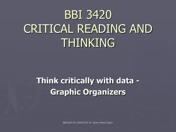 bbi 3420 critical reading and thinking