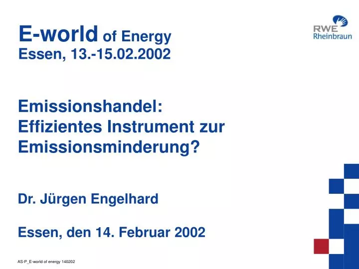 e world of energy essen 13 15 02 2002