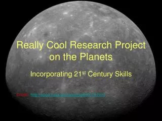 Really Cool Research Project on the Planets