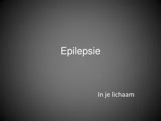 epilepsie