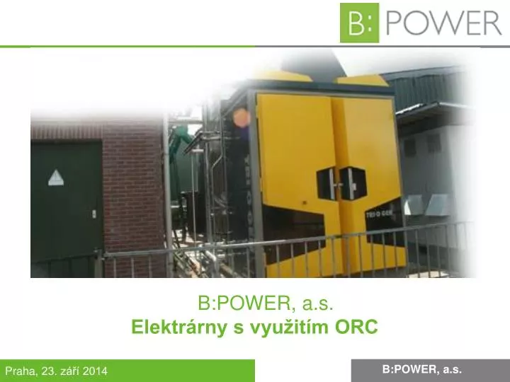 b power a s elektr rny s vyu it m orc