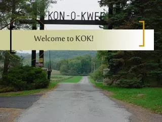 Welcome to KOK!