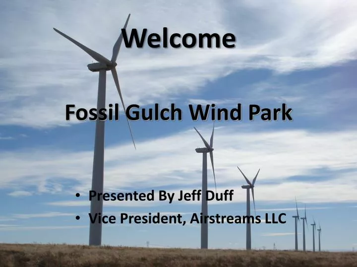 fossil gulch wind park