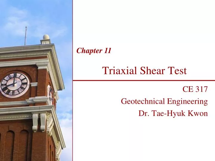 triaxial shear test