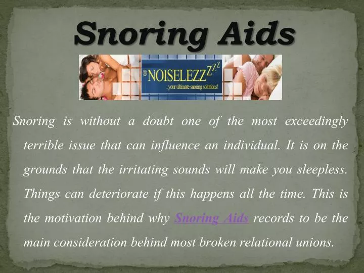 snoring aids