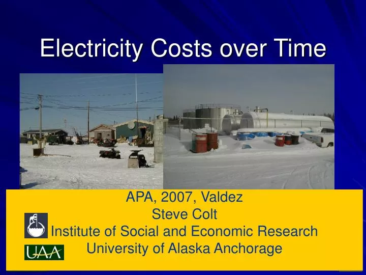 electricity costs over time