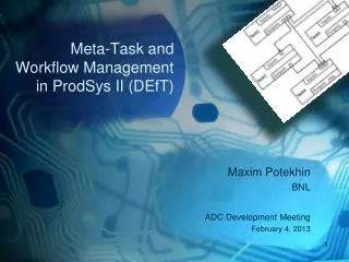 Meta-Task and Workflow Management in ProdSys II (DEfT)