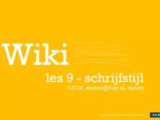 les 9 schrijfstijl