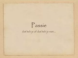passie