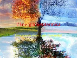 l energia geotermica