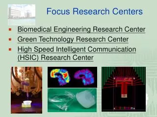 Focus Research Centers