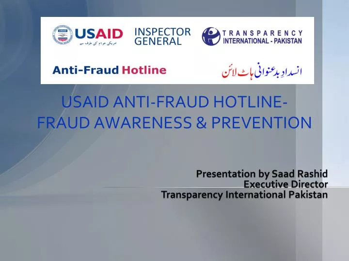usaid anti fraud hotline fraud awareness prevention