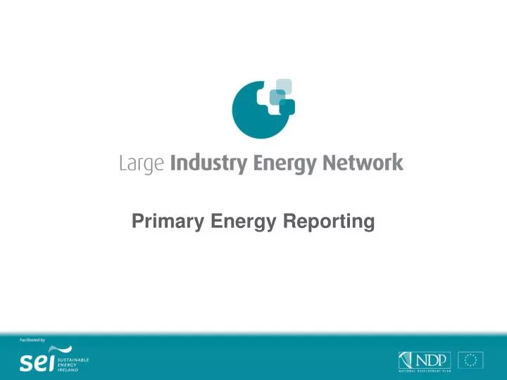 primary energy reporting