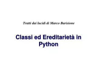 tratti dai lucidi di marco barisione