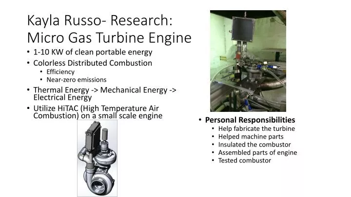 kayla russo research micro gas turbine engine