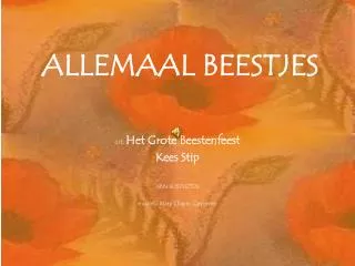 allemaal beestjes