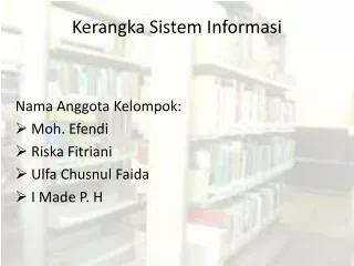 kerangka sistem informasi