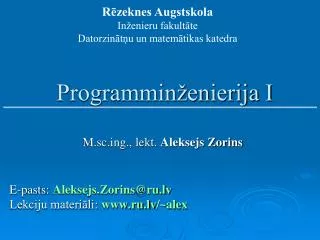 programmin enierija i