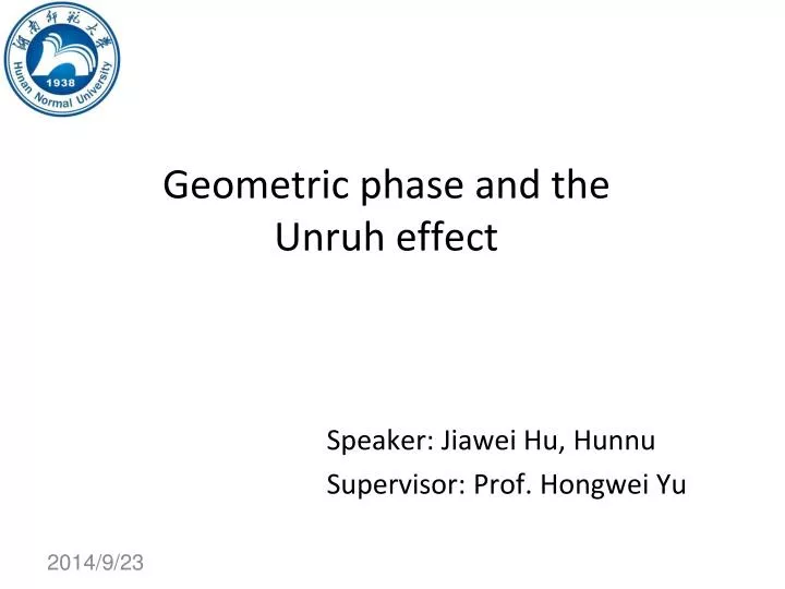 geometric phase and the unruh effect