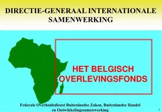 directie generaal internationale samenwerking
