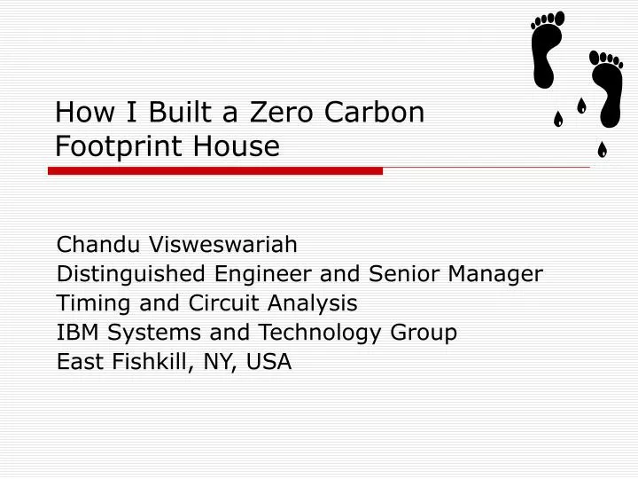 how i built a zero carbon footprint house